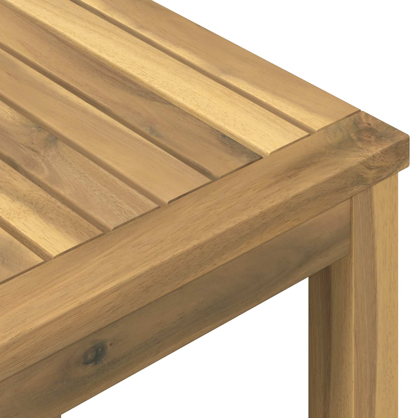 Salontafel Wit 40 x 40,5 x 36 cm Massief Acaciahout