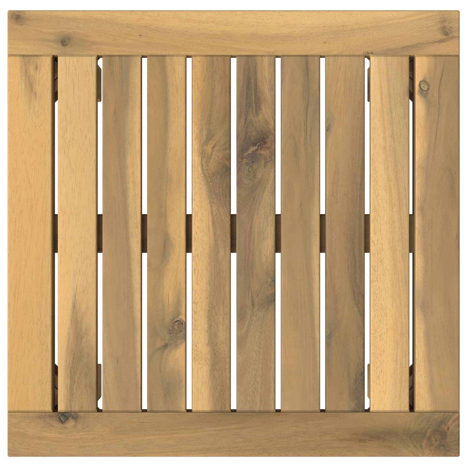 Salontafel Wit 40 x 40,5 x 36 cm Massief Acaciahout