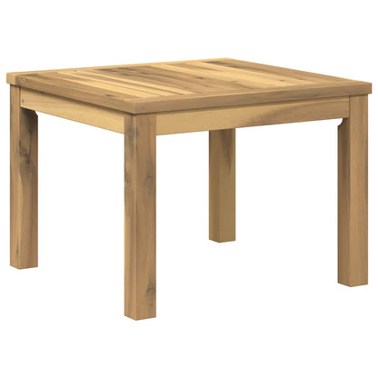 Salontafel Wit 50 x 48,5 x 36 cm Massief Acaciahout