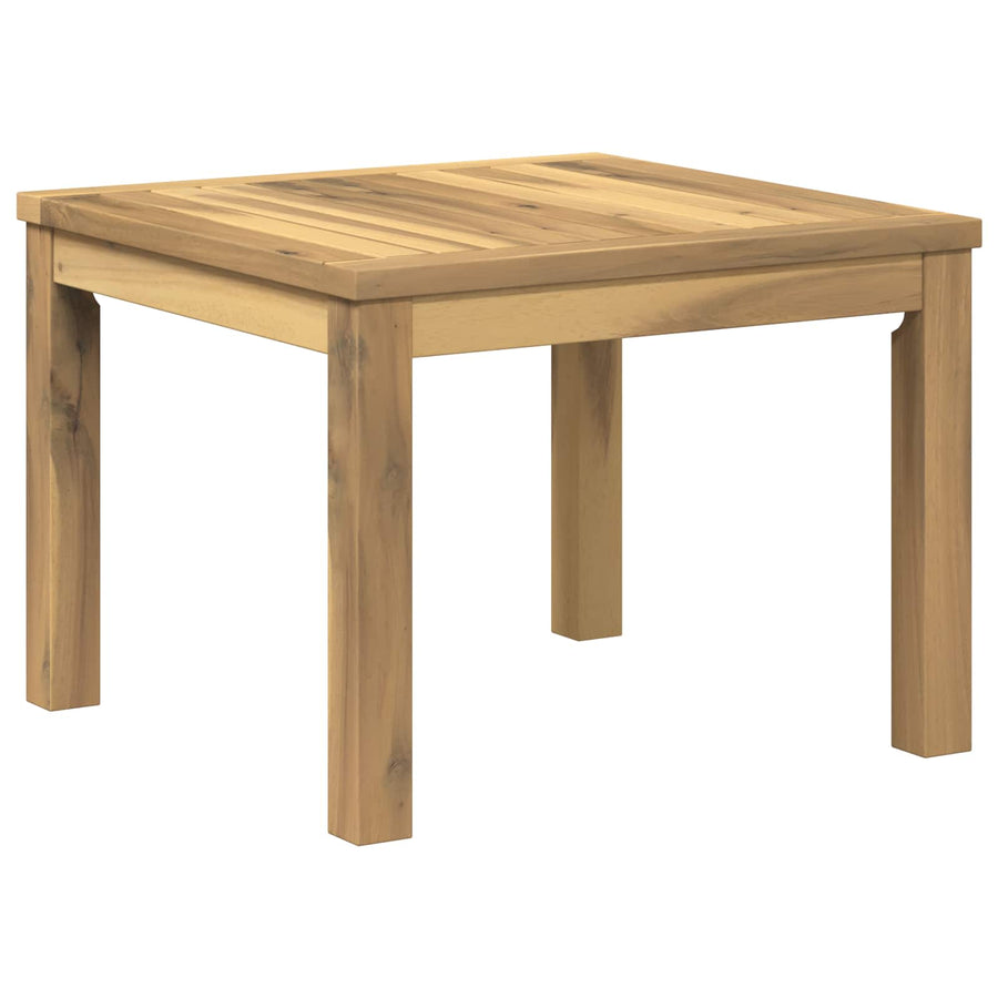 Salontafel Wit 50 x 48,5 x 36 cm Massief Acaciahout