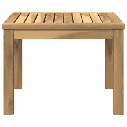 Salontafel Wit 50 x 48,5 x 36 cm Massief Acaciahout