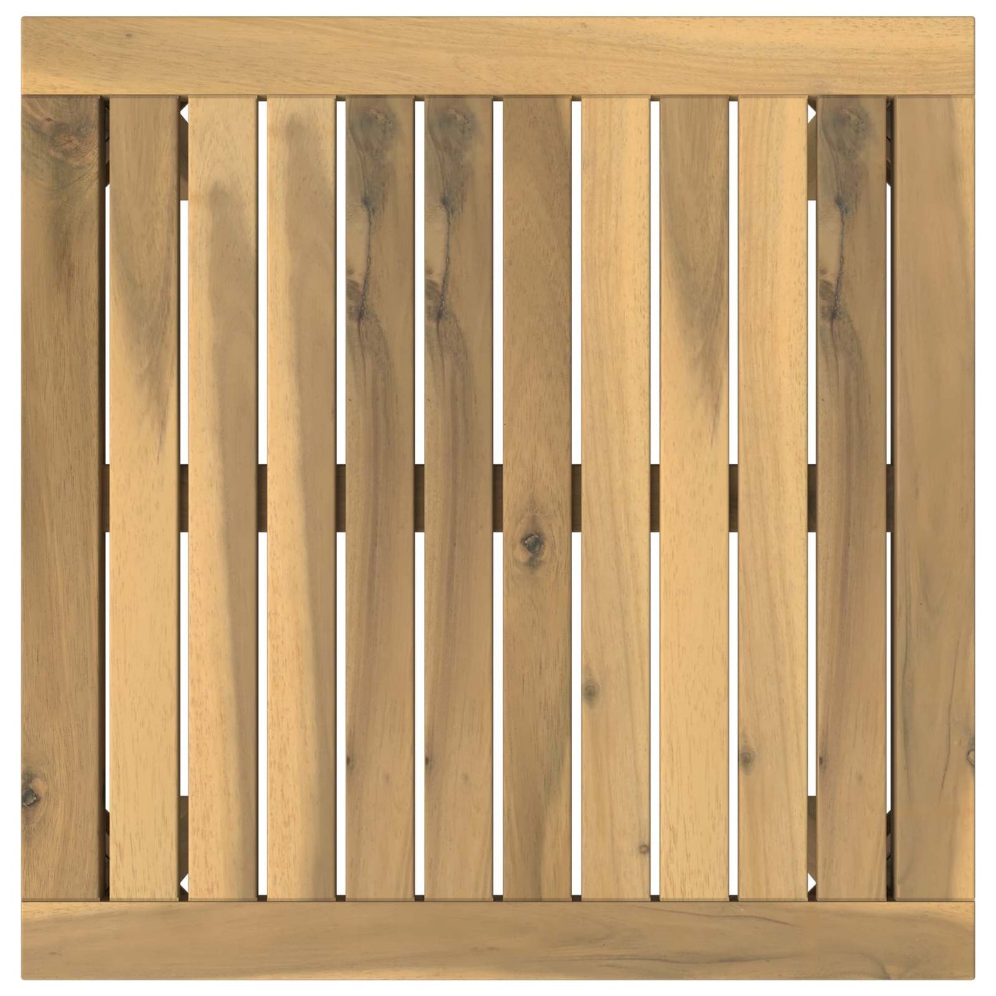 Salontafel Wit 50 x 48,5 x 36 cm Massief Acaciahout