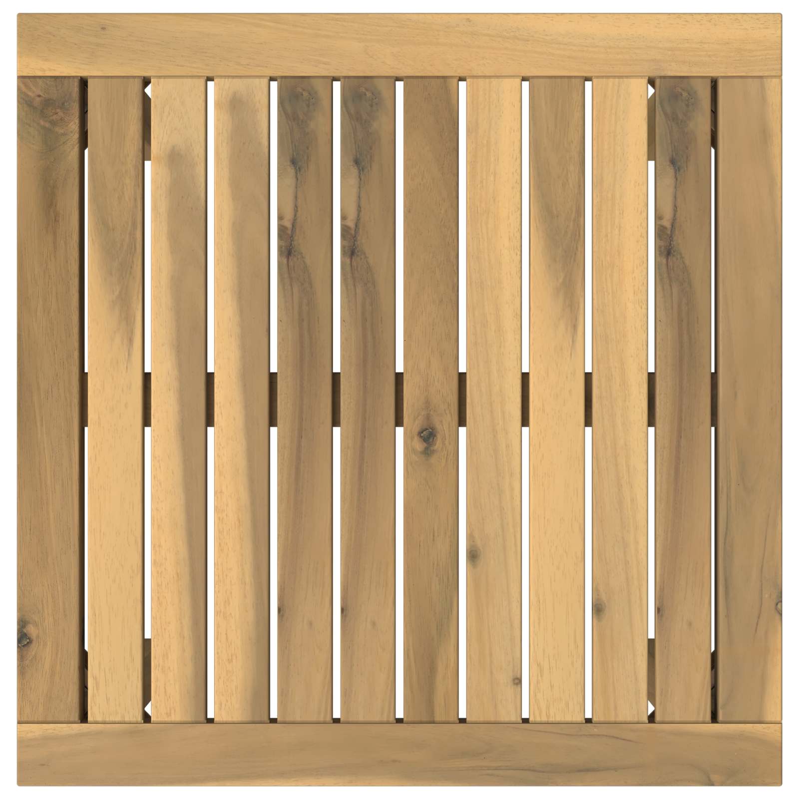 Salontafel Wit 50 x 48,5 x 36 cm Massief Acaciahout