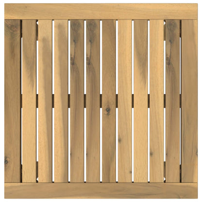 Salontafel Wit 50 x 48,5 x 36 cm Massief Acaciahout