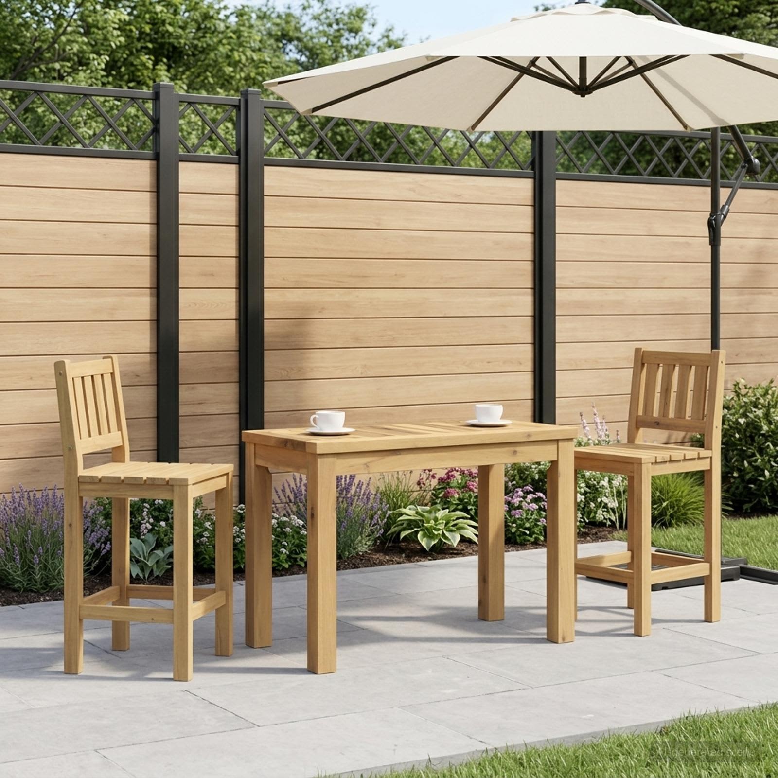 Salontafel Wit 60,5 x 30 x 36 cm Massief Acaciahout