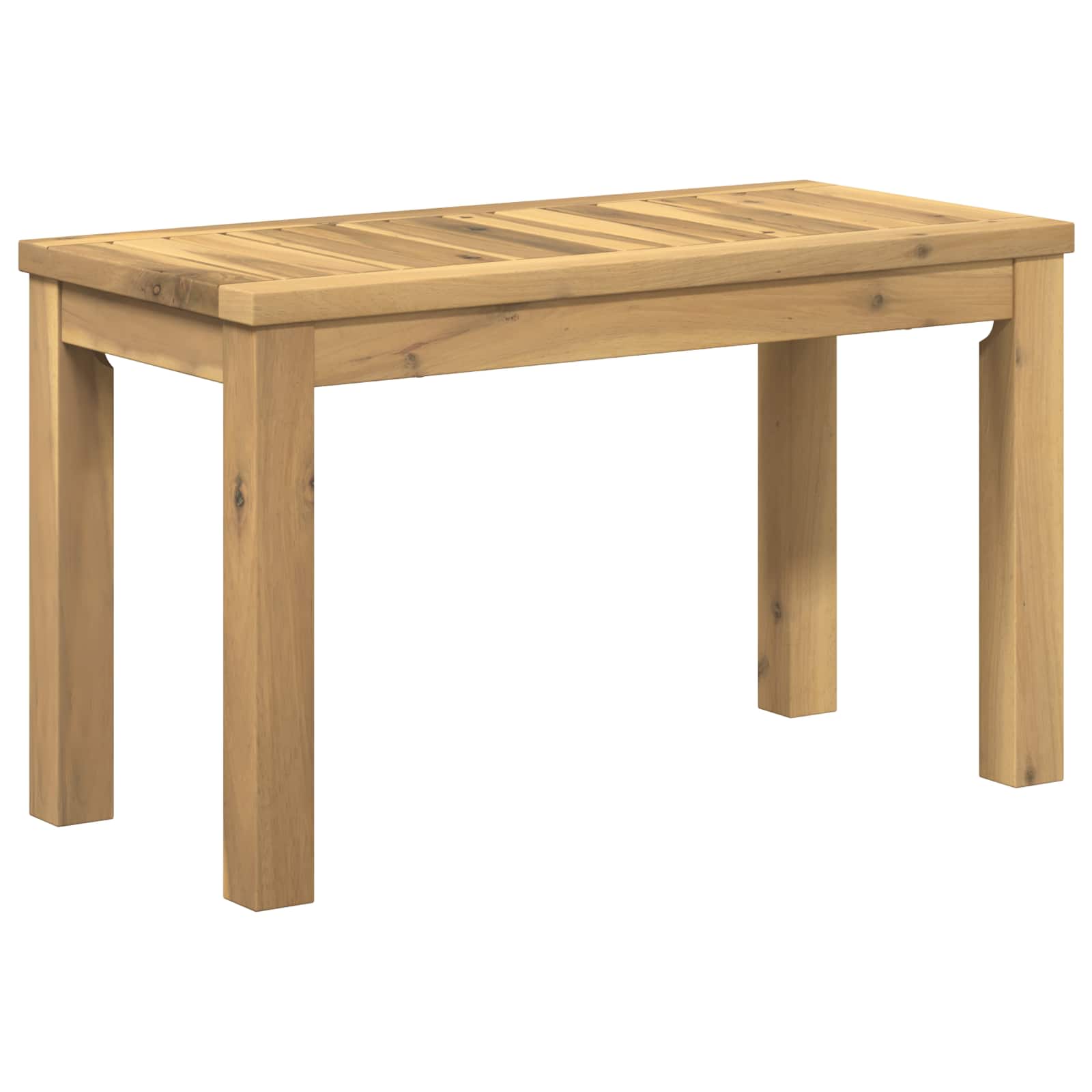 Salontafel Wit 60,5 x 30 x 36 cm Massief Acaciahout
