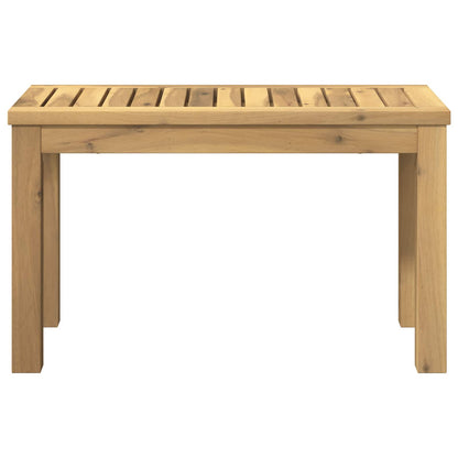 Salontafel Wit 60,5 x 30 x 36 cm Massief Acaciahout