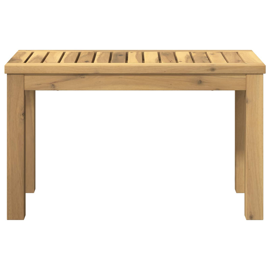 Salontafel Wit 60,5 x 30 x 36 cm Massief Acaciahout