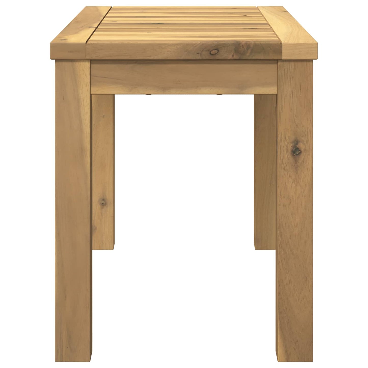Salontafel Wit 60,5 x 30 x 36 cm Massief Acaciahout