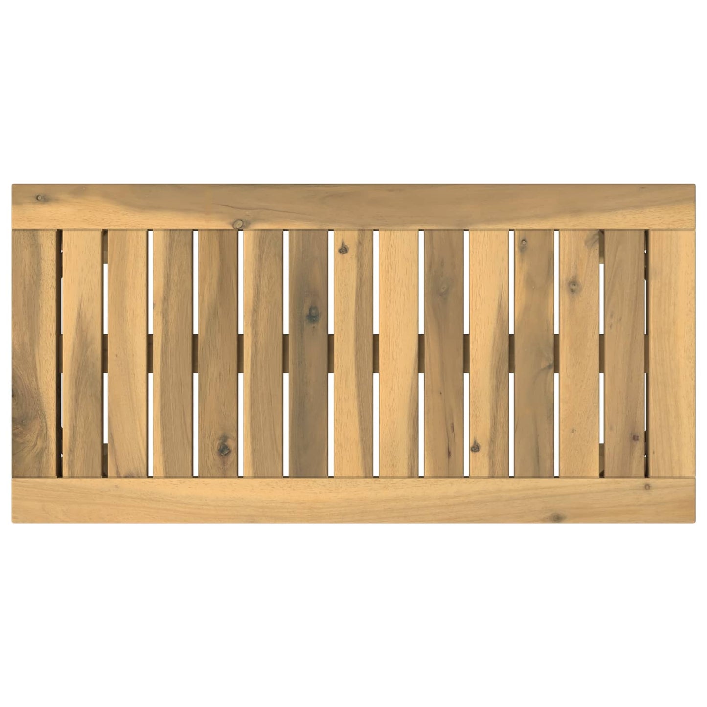 Salontafel Wit 60,5 x 30 x 36 cm Massief Acaciahout
