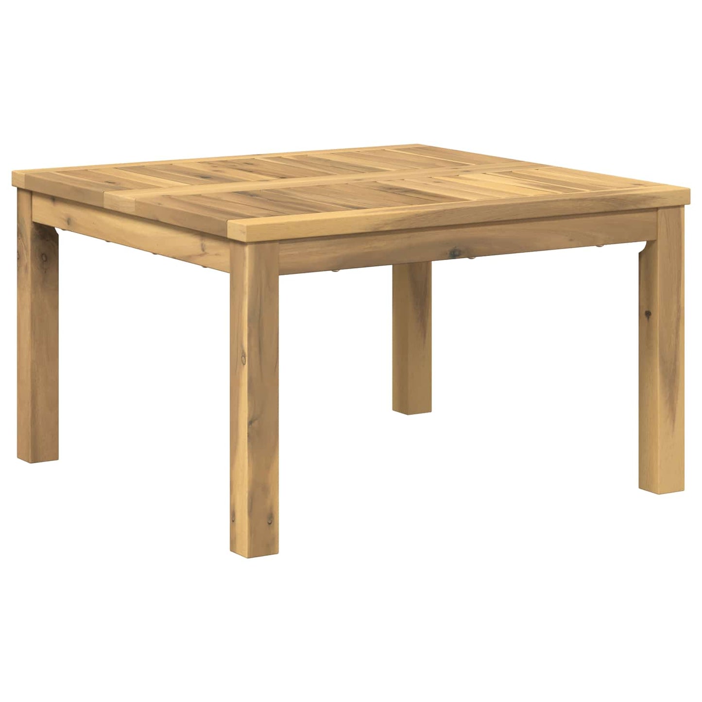 Salontafel Wit 60 x 60,5 x 36 cm Massief Acaciahout