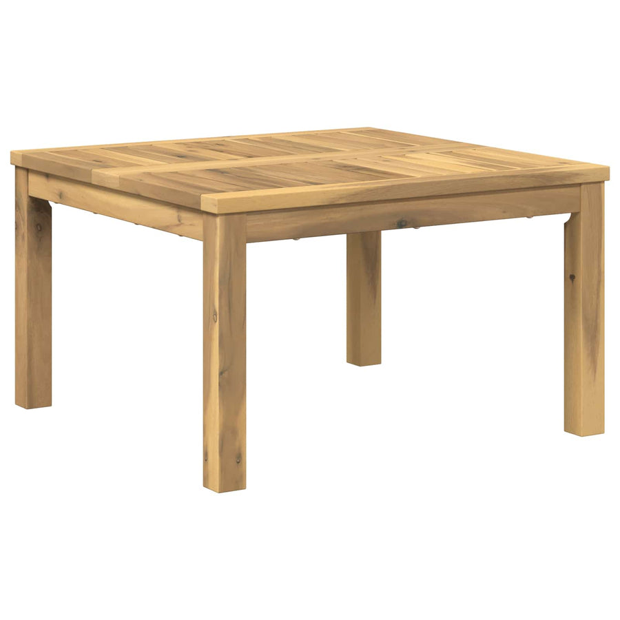 Salontafel Wit 60 x 60,5 x 36 cm Massief Acaciahout