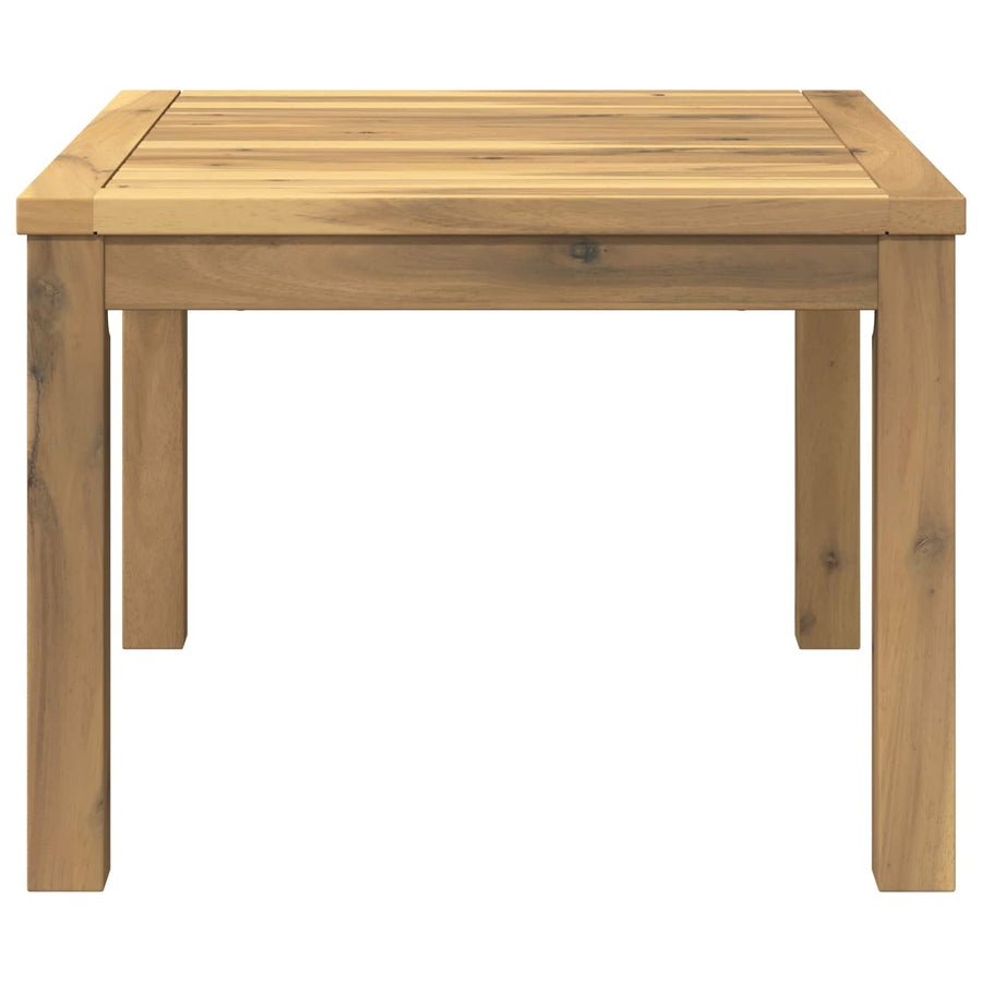 Salontafel Wit 60 x 60,5 x 36 cm Massief Acaciahout