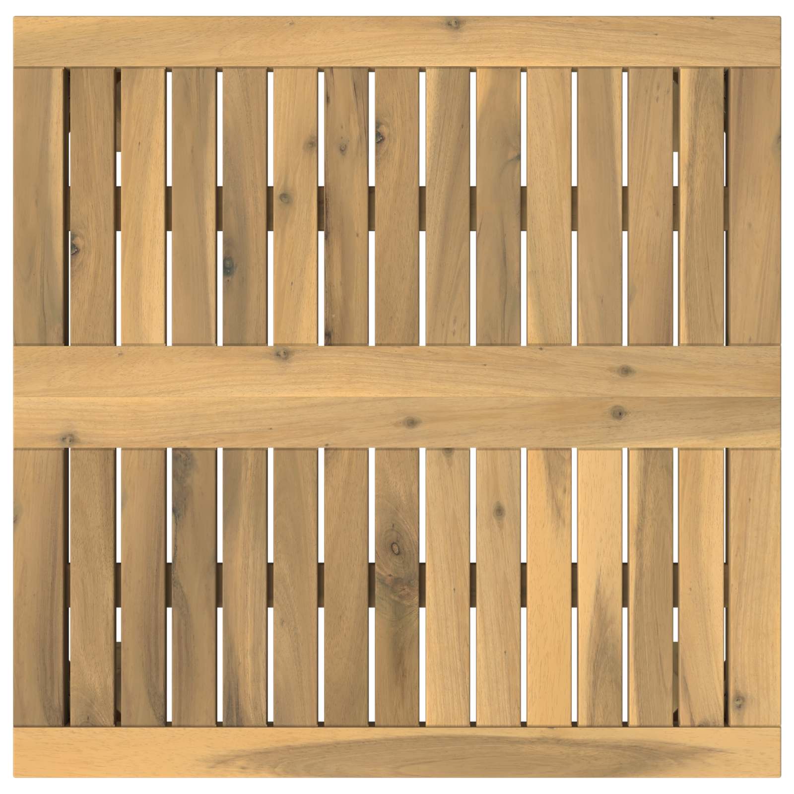 Salontafel Wit 60 x 60,5 x 36 cm Massief Acaciahout