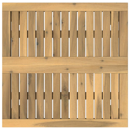 Salontafel Wit 60 x 60,5 x 36 cm Massief Acaciahout