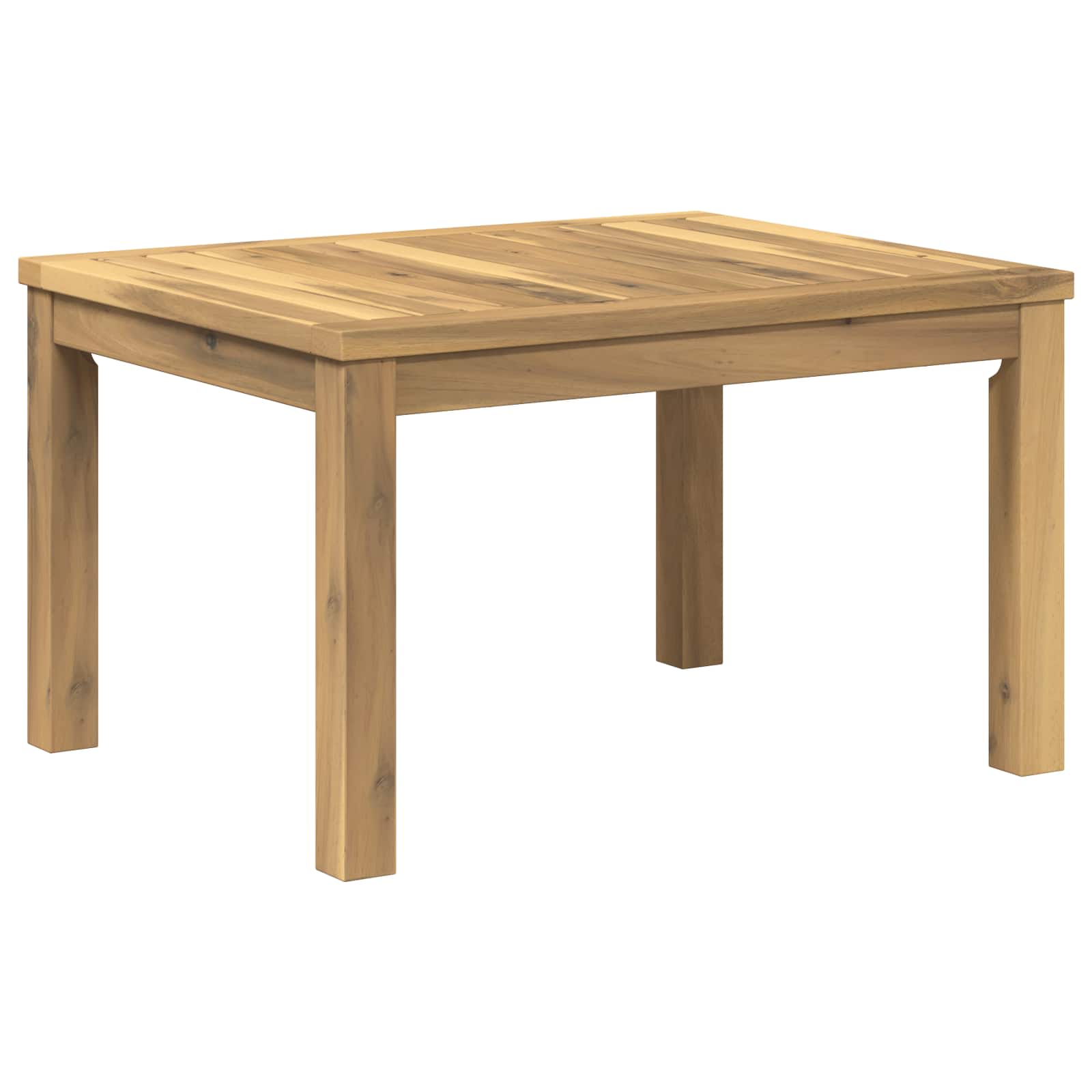 Salontafel Wit 50 x 60,5 x 36 cm Massief Acaciahout