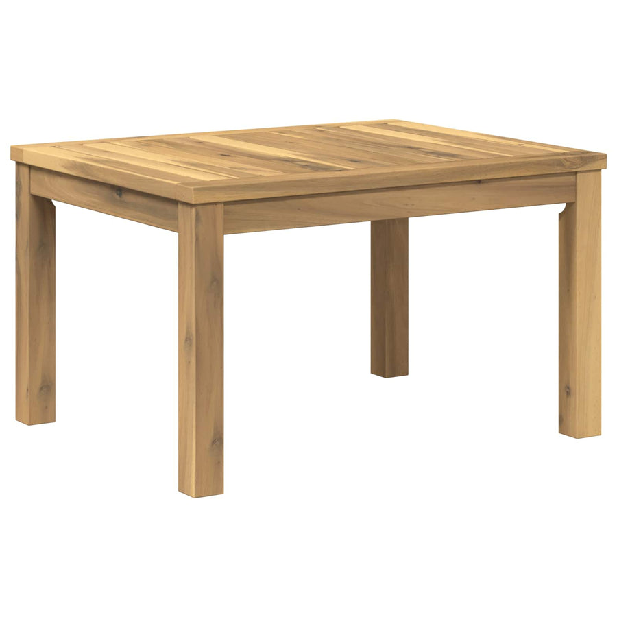 Salontafel Wit 50 x 60,5 x 36 cm Massief Acaciahout