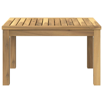Salontafel Wit 50 x 60,5 x 36 cm Massief Acaciahout