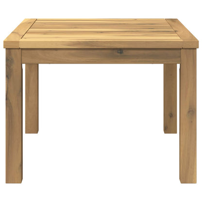 Salontafel Wit 50 x 60,5 x 36 cm Massief Acaciahout
