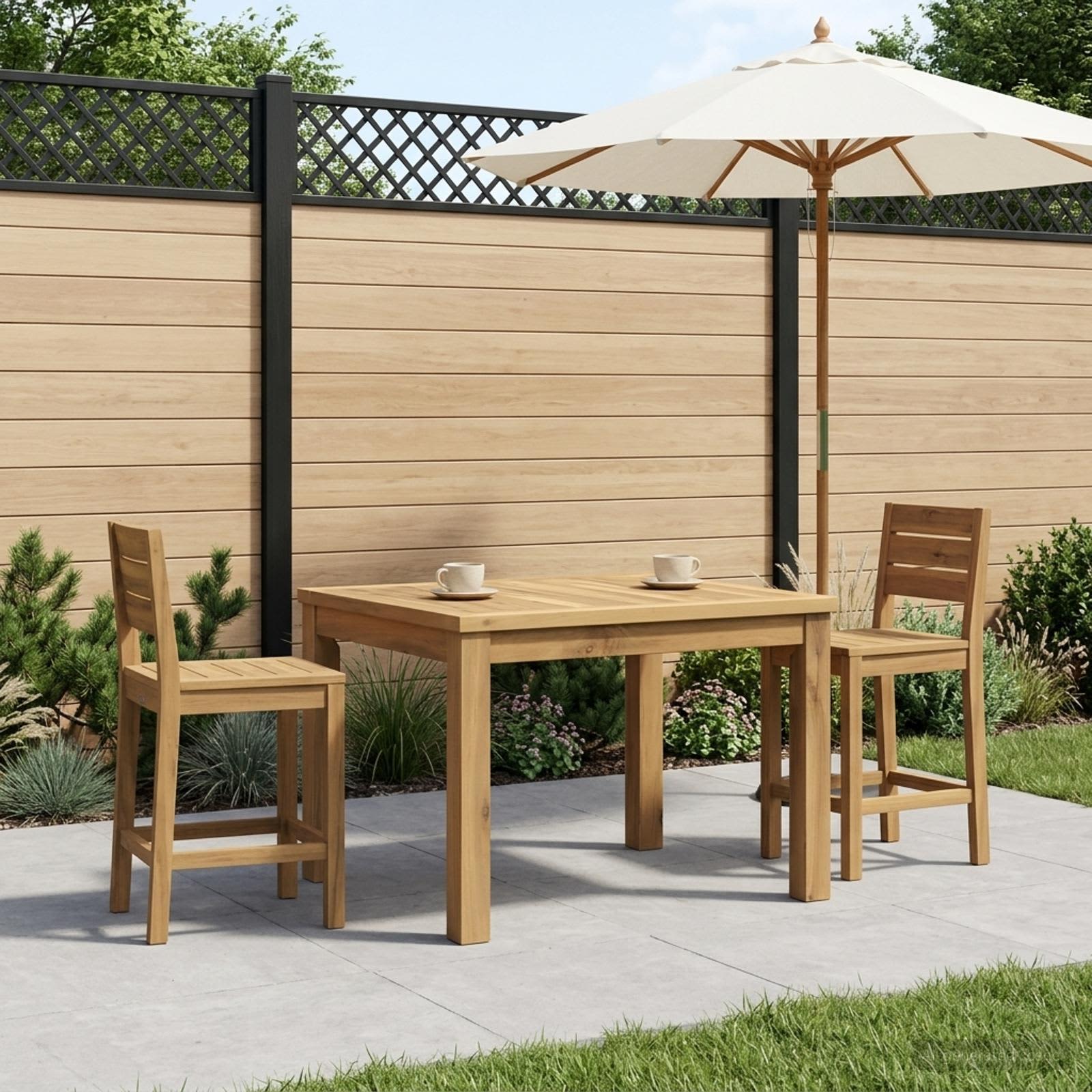 Salontafel Wit 50 x 68,5 x 36 cm Massief Acaciahout