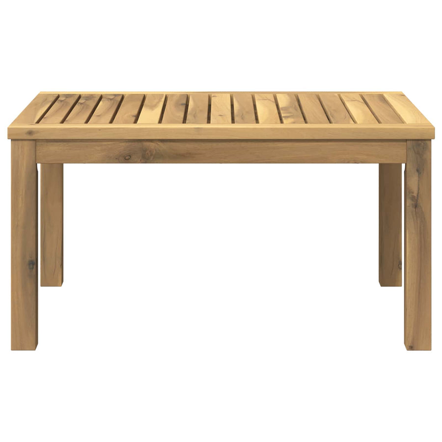 Salontafel Wit 50 x 68,5 x 36 cm Massief Acaciahout