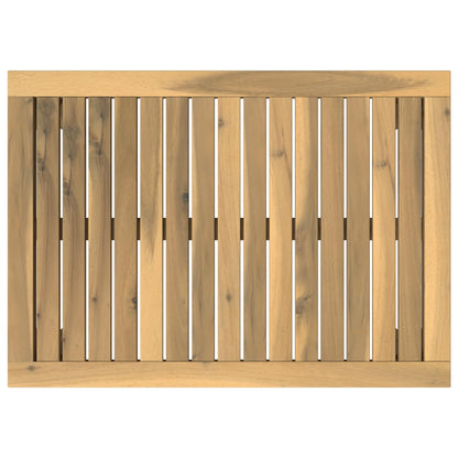 Salontafel Wit 50 x 68,5 x 36 cm Massief Acaciahout