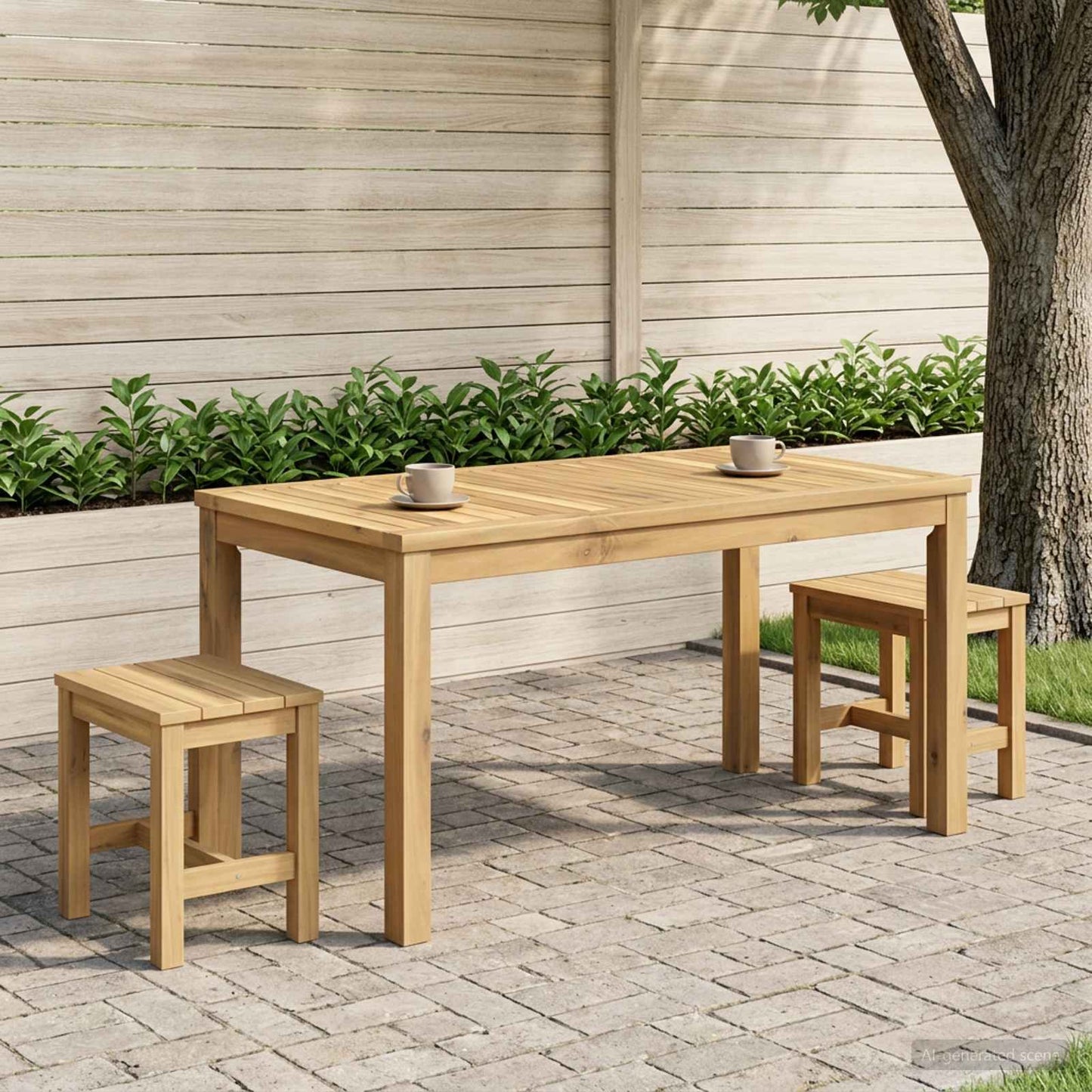 Salontafel Wit 50 x 100,5 x 45 cm Massief Acaciahout