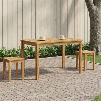 Salontafel Wit 50 x 100,5 x 45 cm Massief Acaciahout