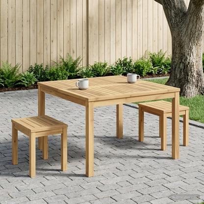 Salontafel Wit 80 x 80,5 x 45 cm Massief Acaciahout
