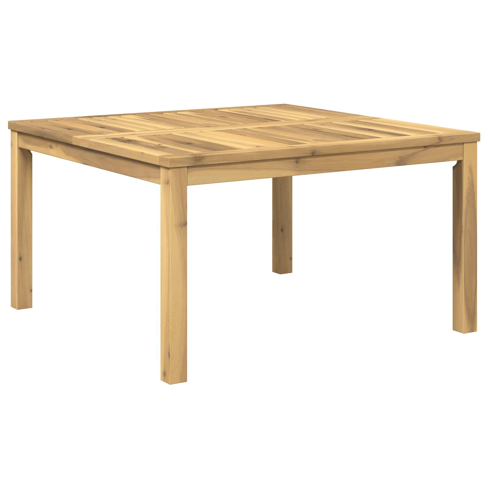 Salontafel Wit 80 x 80,5 x 45 cm Massief Acaciahout
