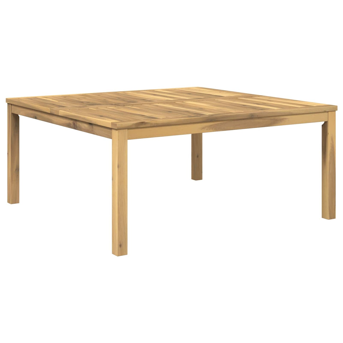 Salontafel Wit 100 x 100,5 x 45 cm Massief Acaciahout