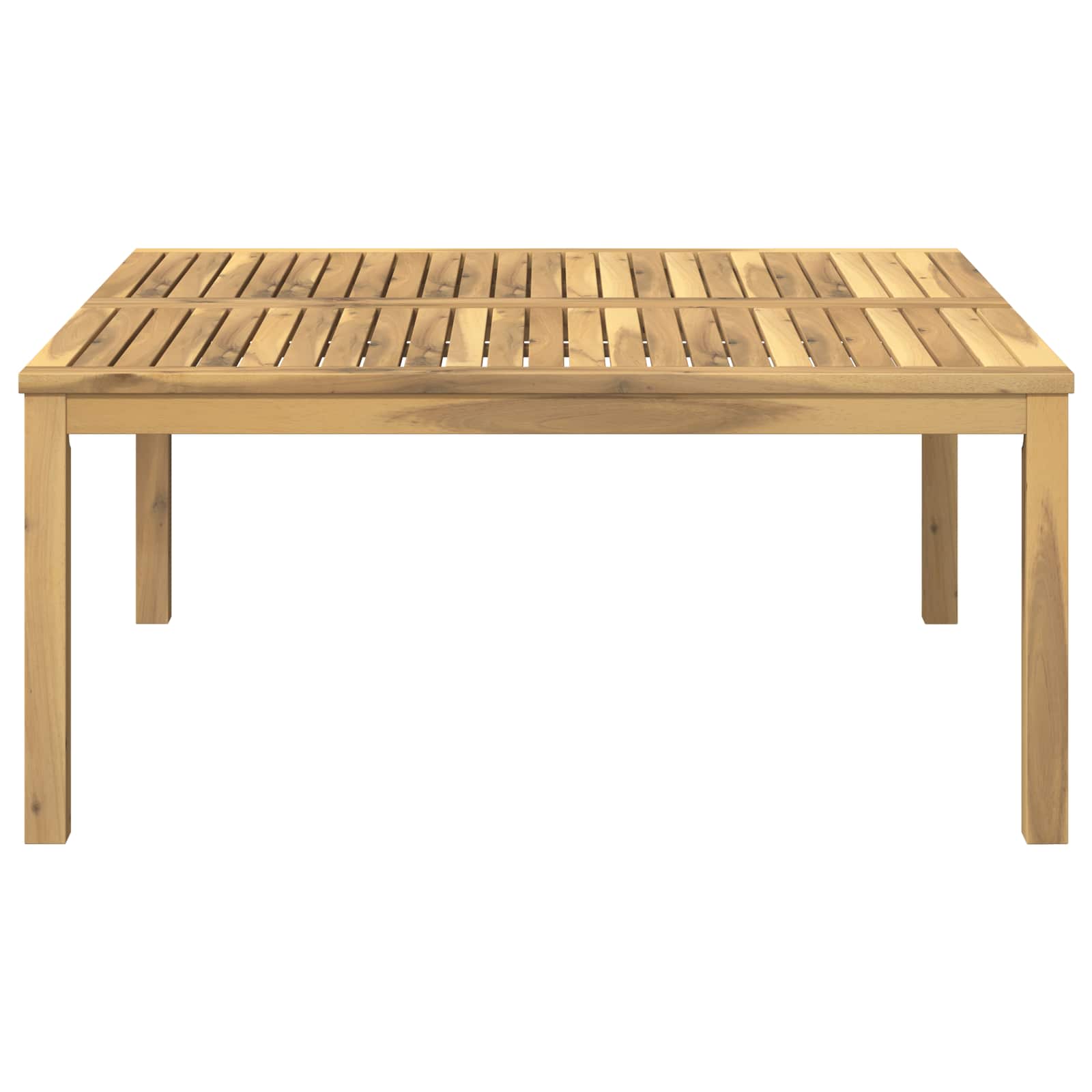 Salontafel Wit 100 x 100,5 x 45 cm Massief Acaciahout