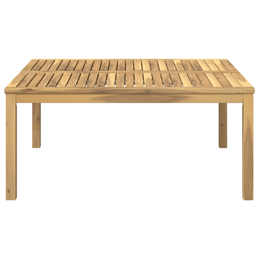 Salontafel Wit 100 x 100,5 x 45 cm Massief Acaciahout