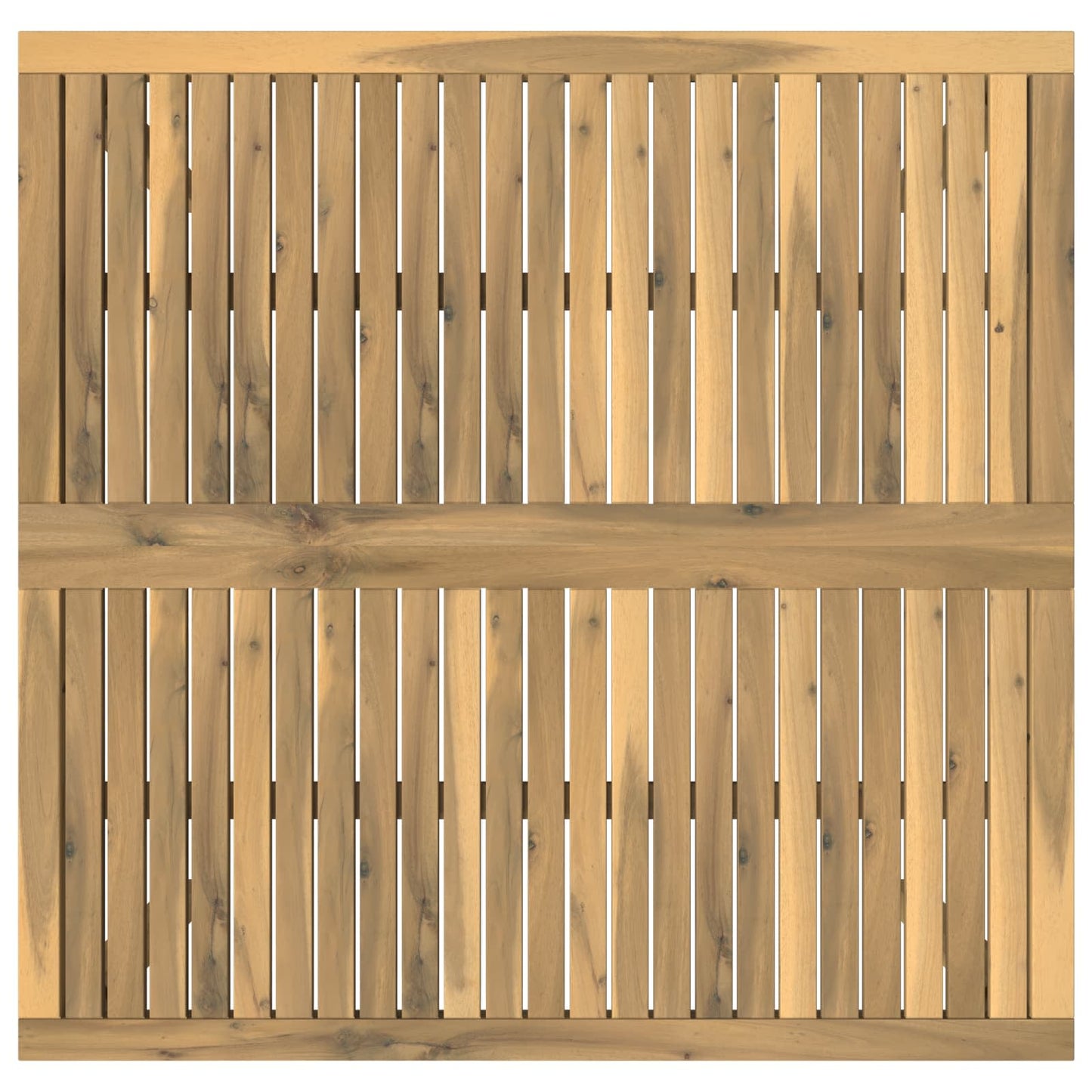 Salontafel Wit 100 x 100,5 x 45 cm Massief Acaciahout