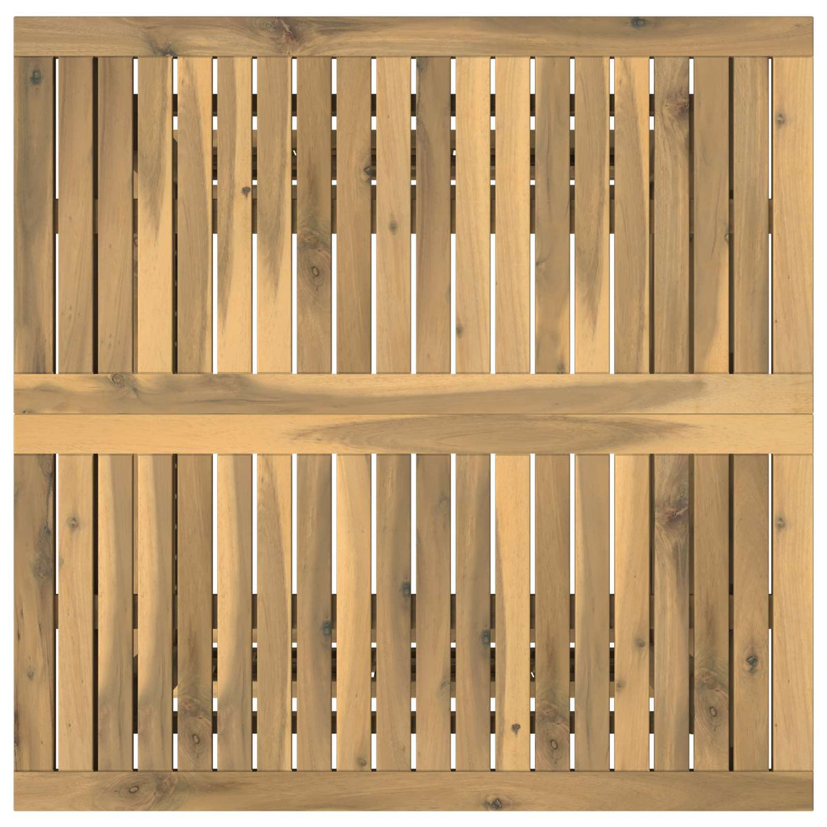 Tuinfoto Tafel Massief Acaciahout Hoogte Verstelbaar Wit
