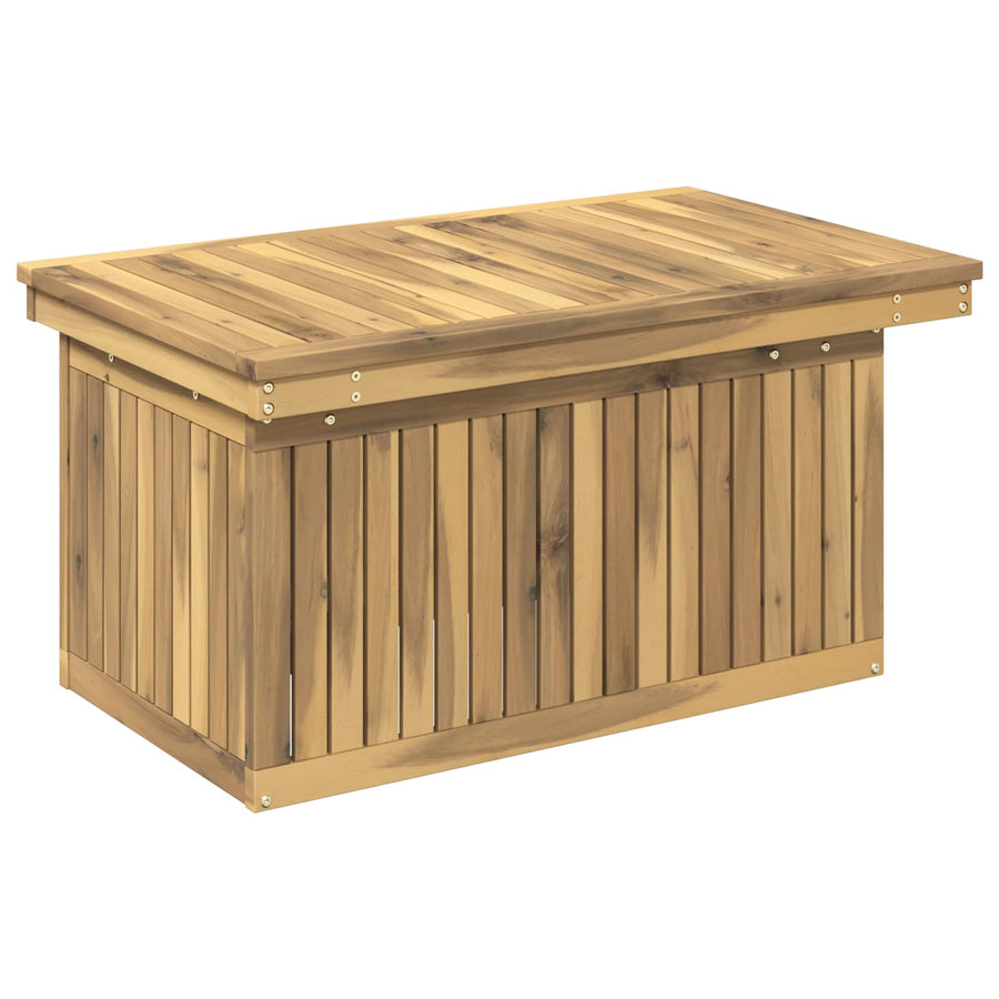 Tuinfoto Tafel Massief Acaciahout Hoogte Verstelbaar Wit