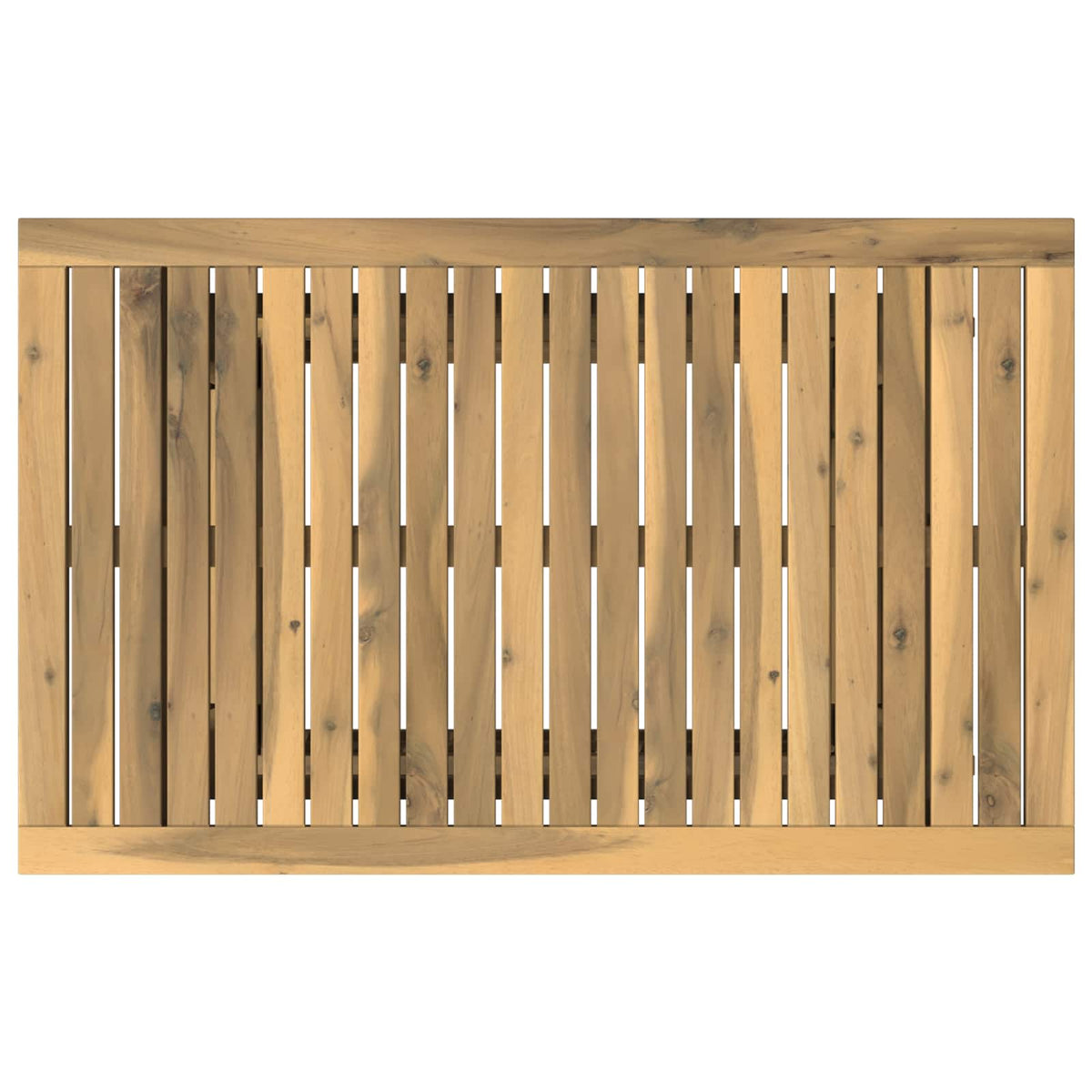 Tuinfoto Tafel Massief Acaciahout Hoogte Verstelbaar Wit