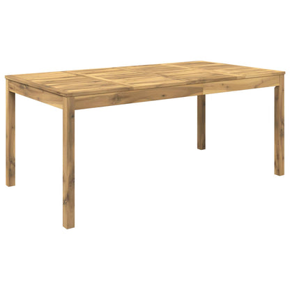 Tuindiner tafel Wit 180 x 88,5 x 75 cm Massief Acaciahout