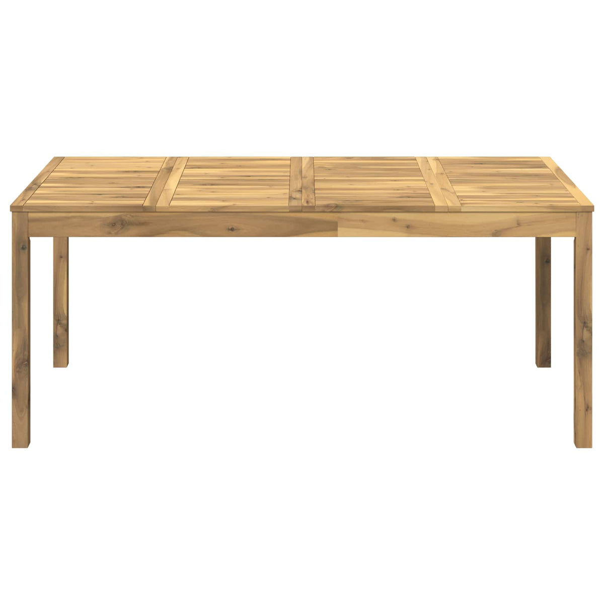 Tuindiner tafel Wit 180 x 88,5 x 75 cm Massief Acaciahout