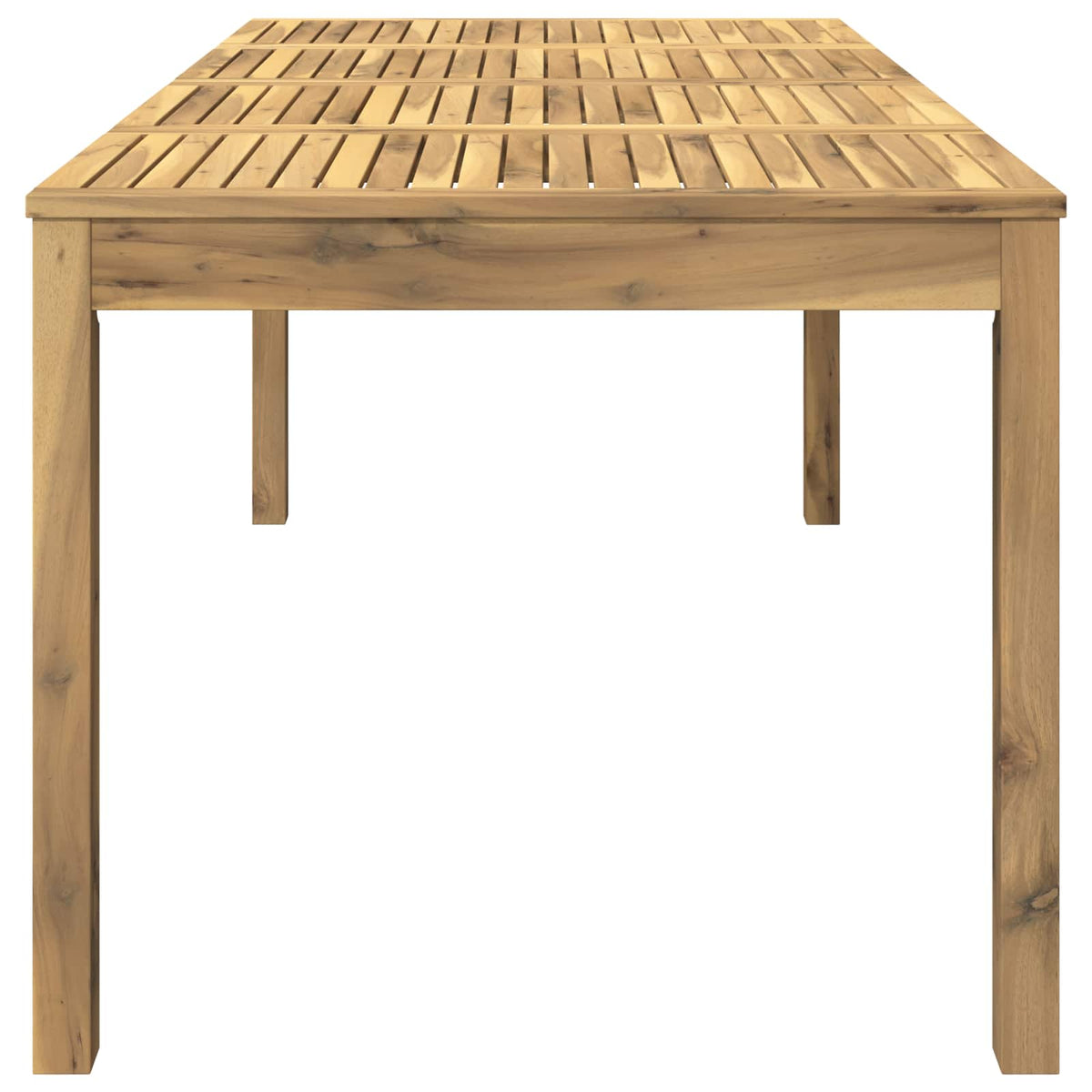 Tuindiner tafel Wit 180 x 88,5 x 75 cm Massief Acaciahout