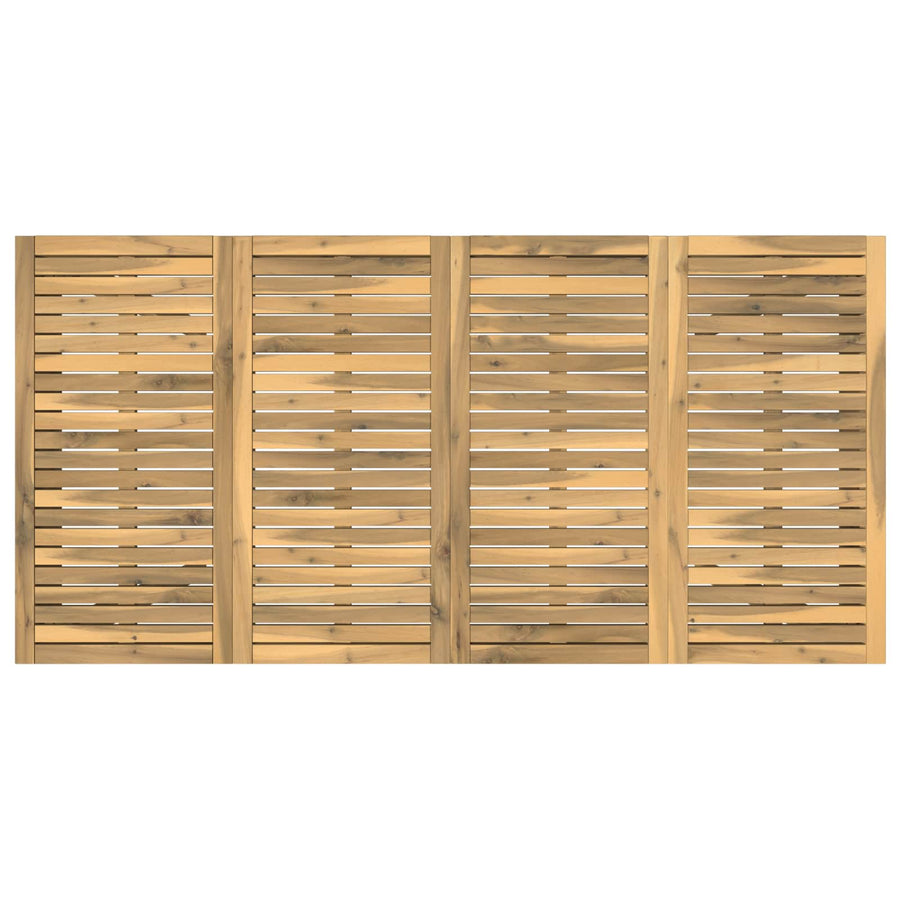 Tuindiner tafel Wit 180 x 88,5 x 75 cm Massief Acaciahout