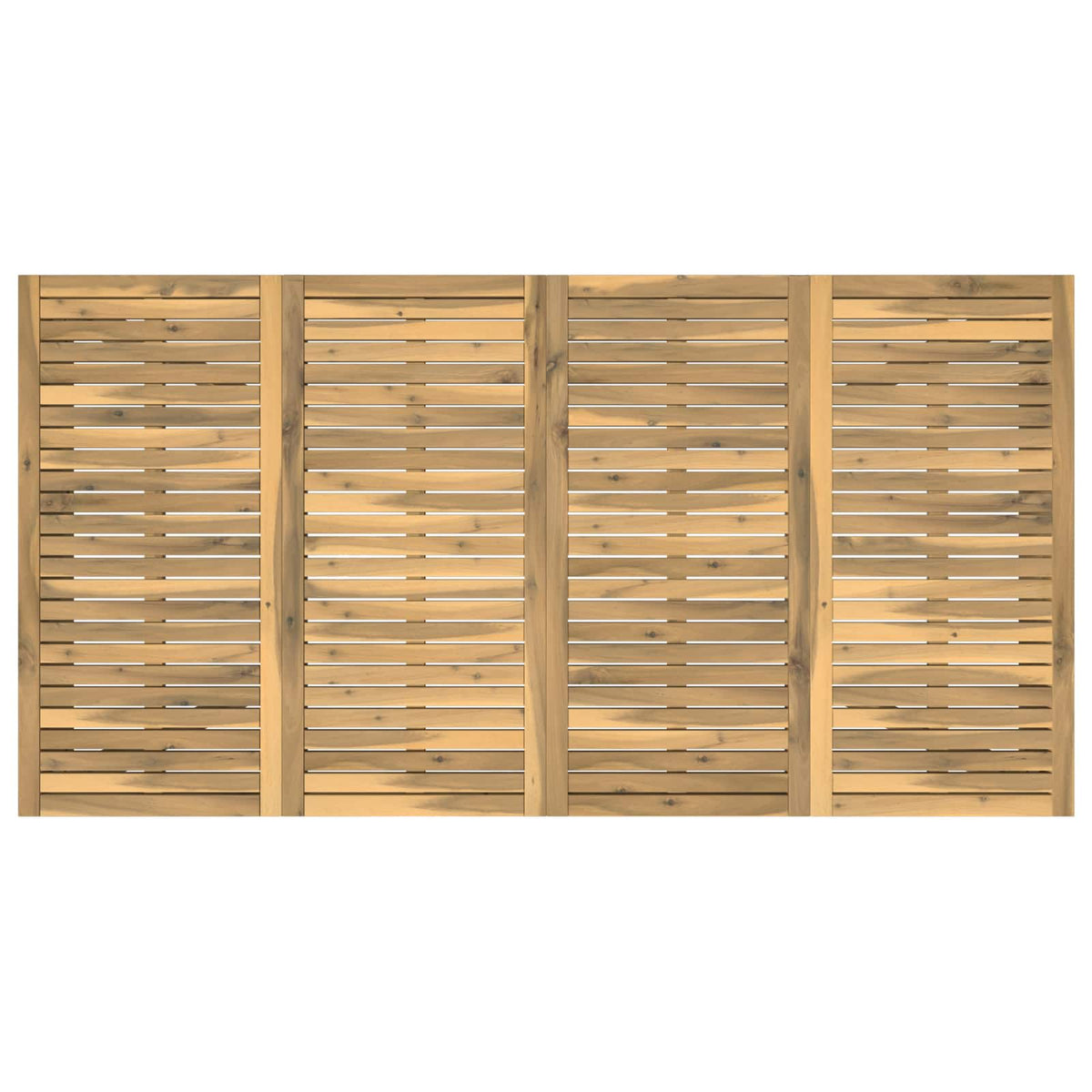 Tuindiner tafel Wit 196 x 100,5 x 75 cm Massief Acaciahout