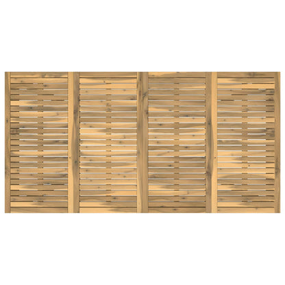 Tuindiner tafel Wit 196 x 100,5 x 75 cm Massief Acaciahout