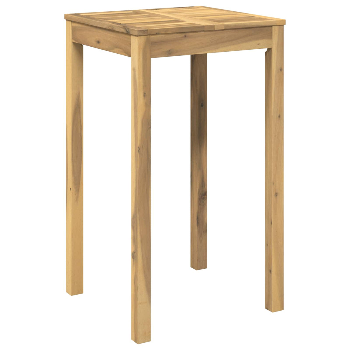 Tuinbar Tafel Wit 60 x 60,5 x 105 cm Massief Acaciahout