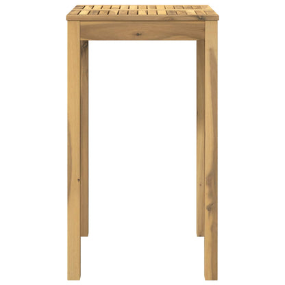 Tuinbar Tafel Wit 60 x 60,5 x 105 cm Massief Acaciahout
