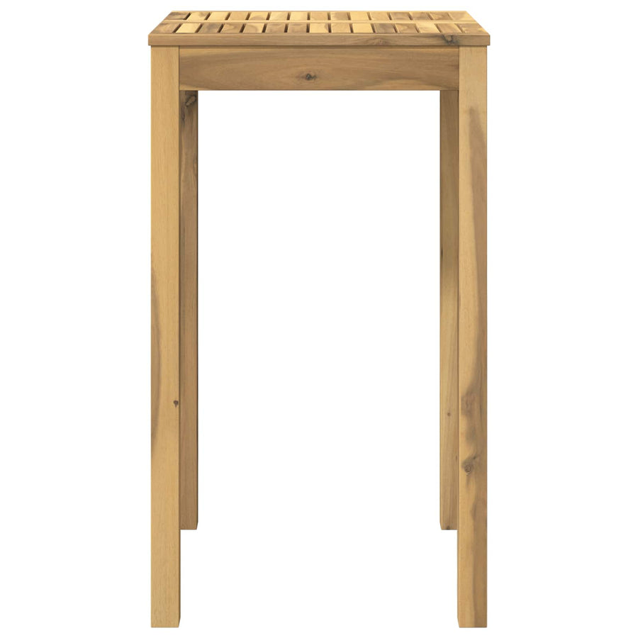 Tuinbar Tafel Wit 60 x 60,5 x 105 cm Massief Acaciahout