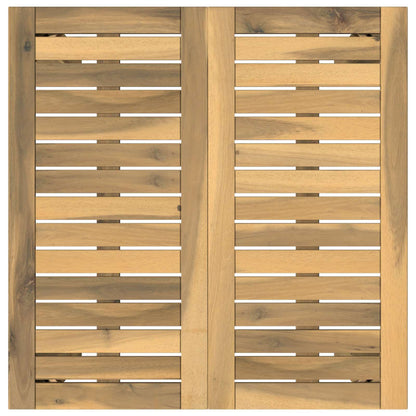 Tuinbar Tafel Wit 60 x 60,5 x 105 cm Massief Acaciahout