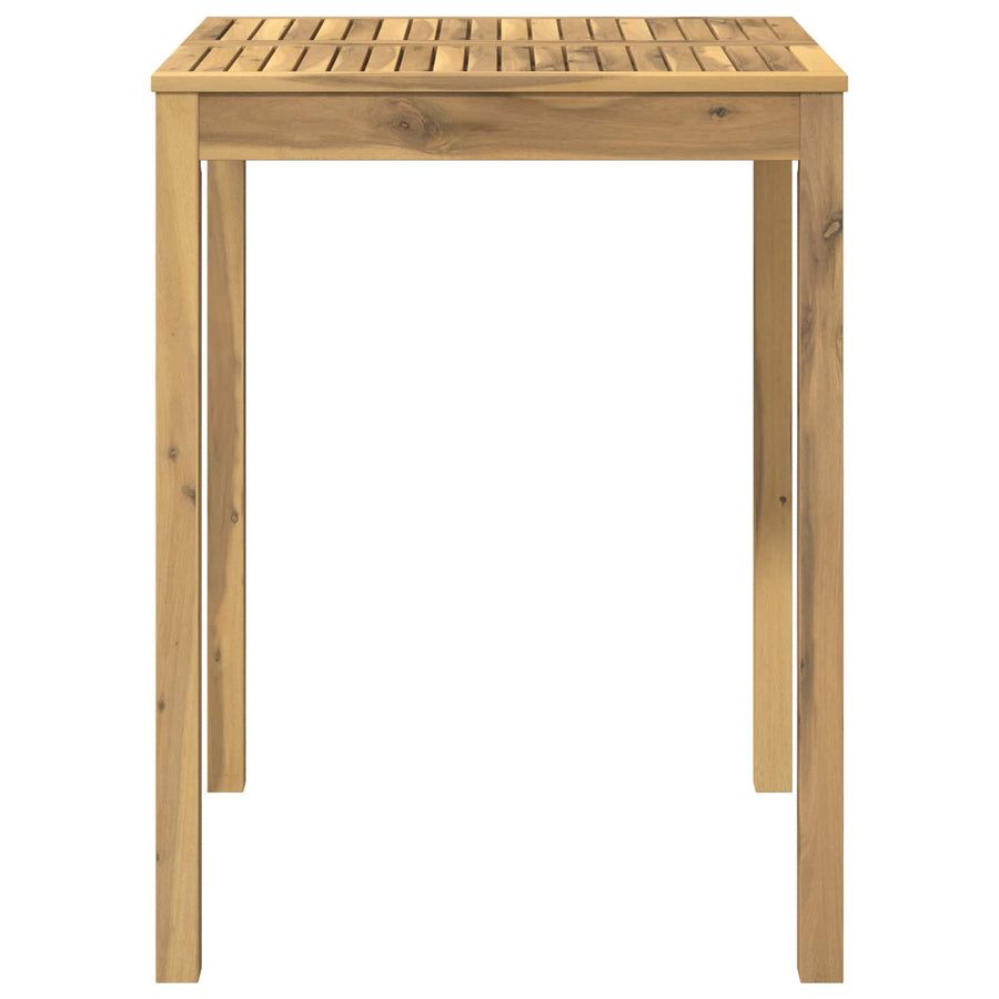 Tuinbar Tafel Wit 80 x 80,5 x 105 cm Massief Acaciahout