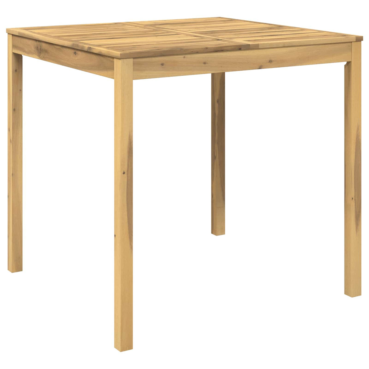 Tuinbar Tafel Wit 110 x 108,5 x 105 cm Massief Acaciahout
