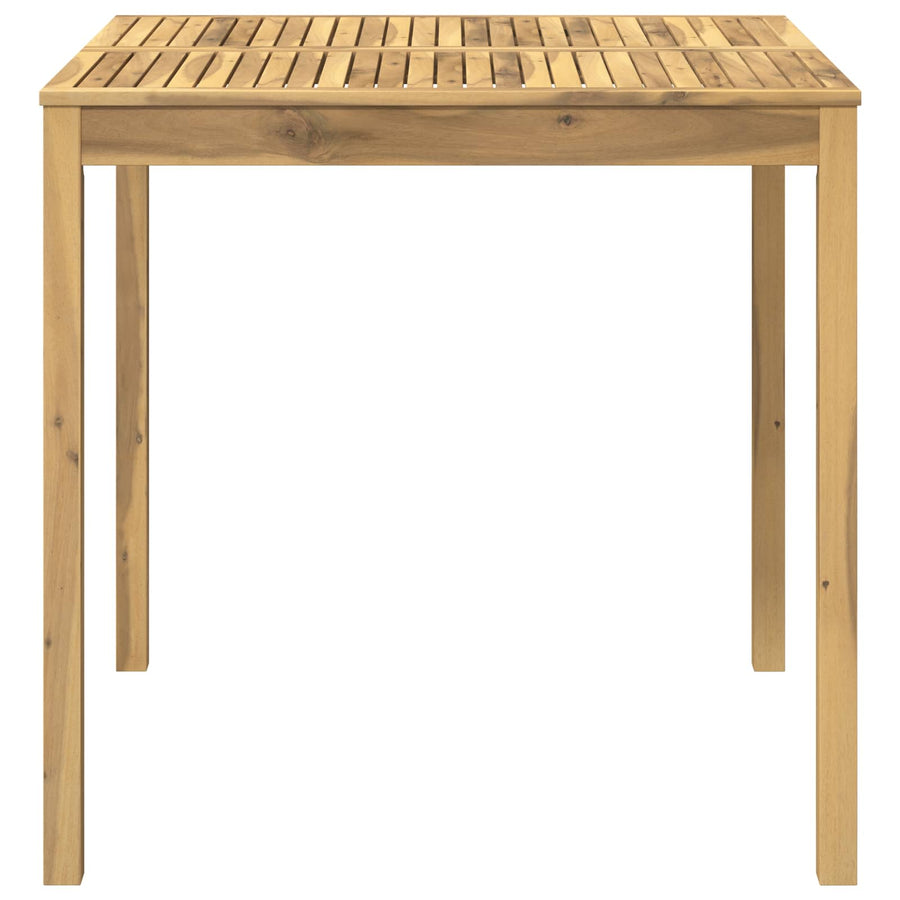 Tuinbar Tafel Wit 110 x 108,5 x 105 cm Massief Acaciahout